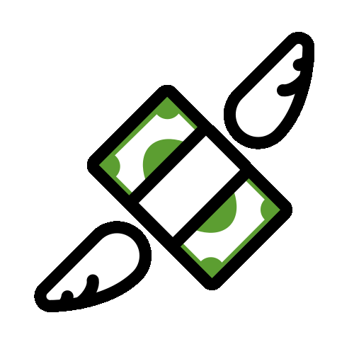 Geld mit Flügeln Emoji